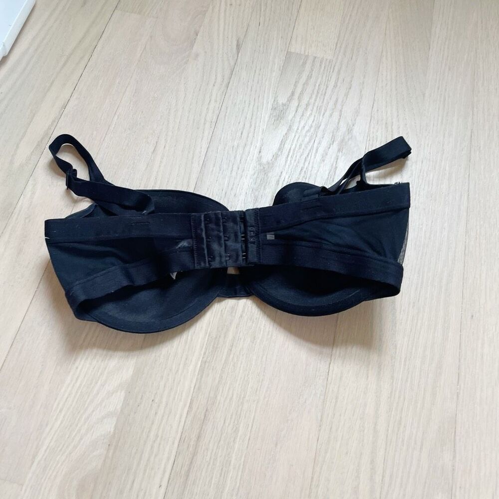 BUY 1 GET 1 FREE DNKY black mesh bra 34dd cooling Balconette dk4940 lightweight - Picture 2 of 7
